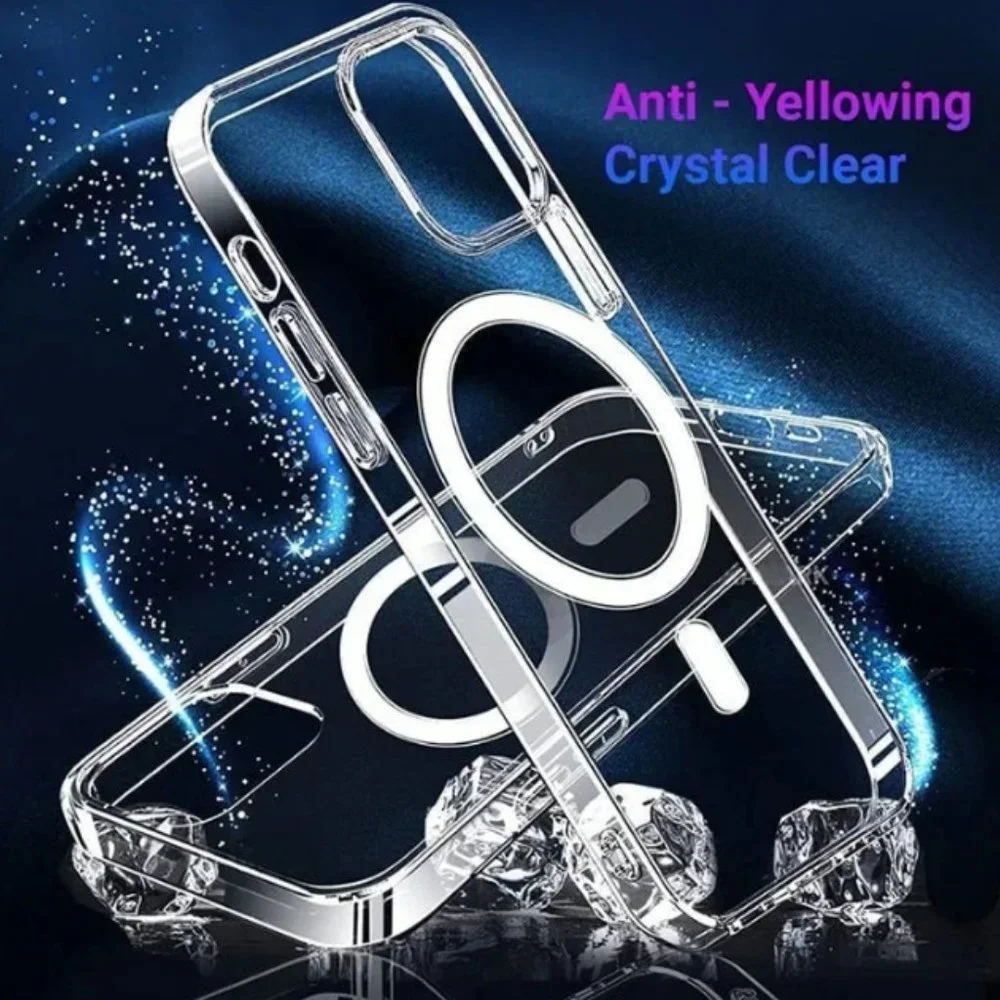 Remax MagSaf magnetic charging transparent iPhone 14 Plus Clear Creative Case